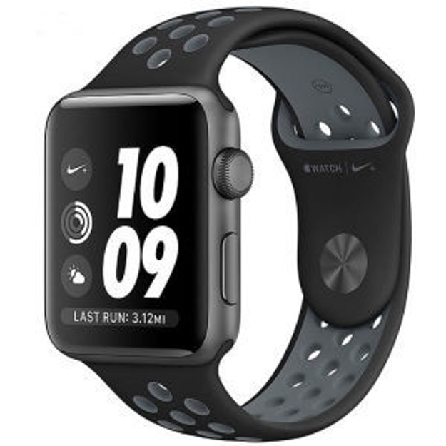 ساعت هوشمند اپل واچ 2 مدل - NIKE PLUS 42MM SPACE GRAY WITH BLACK/GRAY BAND