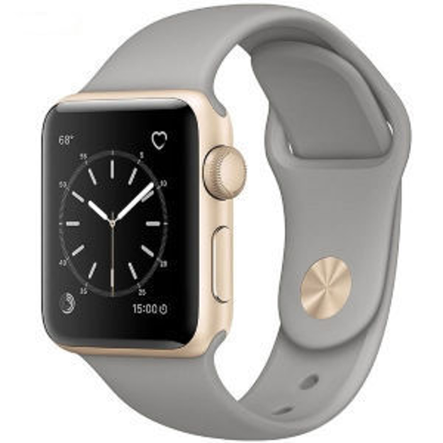 ساعت هوشمند اپل واچ مدل - 38MM GOLD ALUMINIUM CASE WITH CONCRETE SPORT BAND