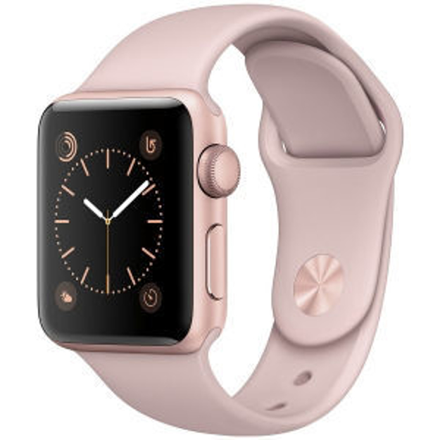 ساعت هوشمند اپل واچ مدل - 38MM ROSE GOLD CASE WITH PINK SAND BAND