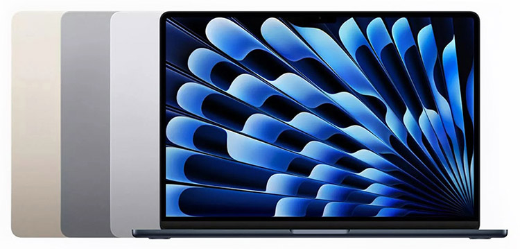 لپ تاپ 15 اینچی اپل مدل MacBook Air M2 24GB 2TB 2023